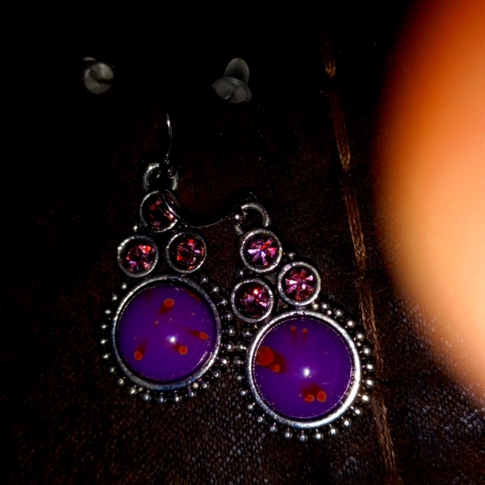 Crystal teardrop dangle #4